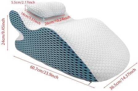 Face Down Pillow with Neck Support for Sleeping and Movies