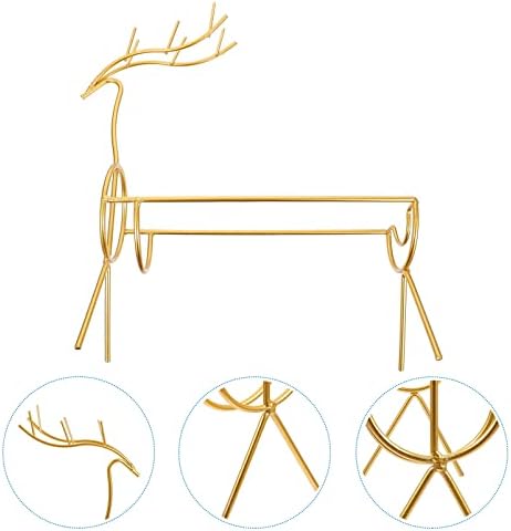LIOOBO Xmas Wine Holder Wrought Iron Elk Rack
