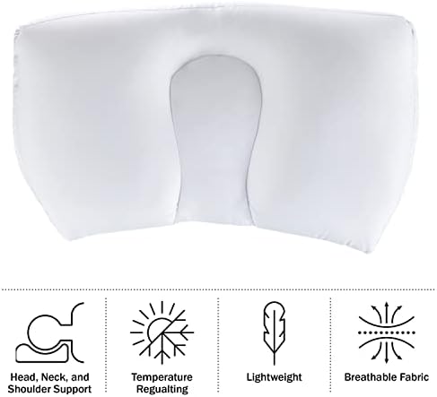 Lavish Home Microbead Pillow - White