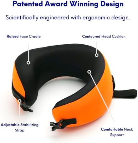 C CUSHION LAB Travel Pillow with 360 Face Cradle