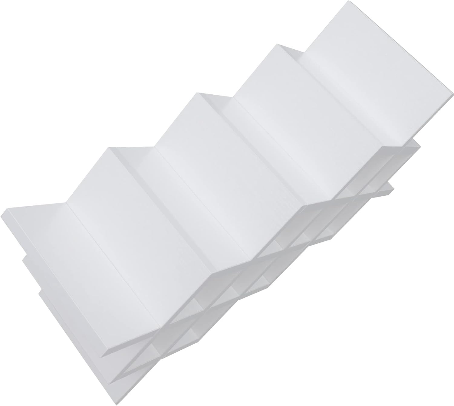 White Wall-Mounted Wine Rack with 10 Compartments