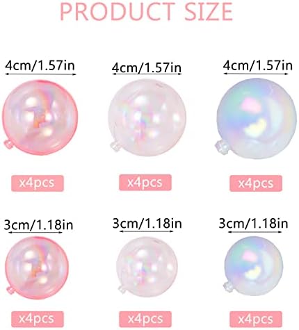 BEAIMUXI 24PCS Bubble Pearl Cake Toppers DIY Decor