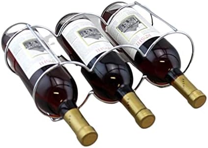 Stackable Wine Rack Bottle Holder in Silver