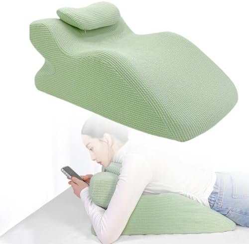 Soft Washable Ergonomic Pillow for Sleeping and Reading