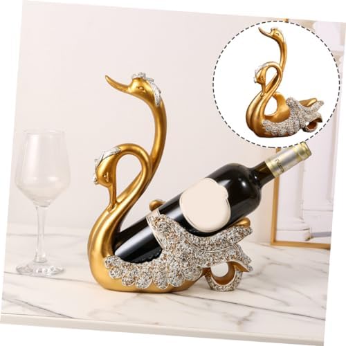 Ciieeo Resin Swan Wine Holder Elegant Display Stand