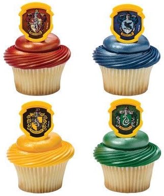 Harry Potter Hogwarts Houses Cupcake Rings 24 pc 1