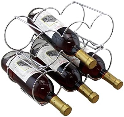 Stackable Wine Rack Bottle Holder in Silver