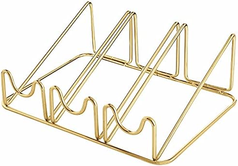 Modern Gold Metal Wine Rack - 3 Bottle Style