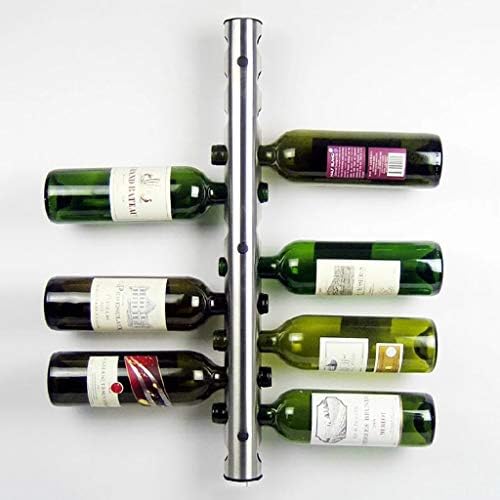12 Hole Wall-Mounted Wine Rack - Stainless Steel Storage Display