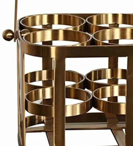 Stylish Freestanding Wine Rack Organizer with 6 Bottles