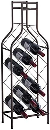 Kings Brand 12-Bottle Freestanding Metal Wine Rack Pewter
