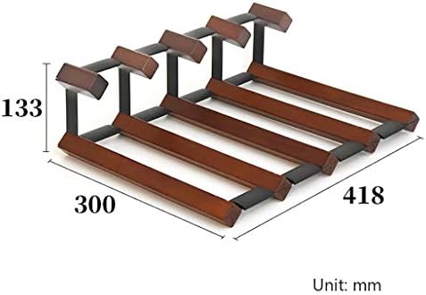 Wooden Metal Wine Rack 4-5 Bottle Capacity