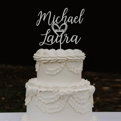 Custom Wooden Mr and Mrs Cake Topper