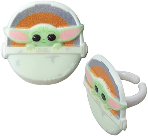 DECOPAC Star Wars The Mandalorian The Child Cupcake Rings - 24 Pack 1