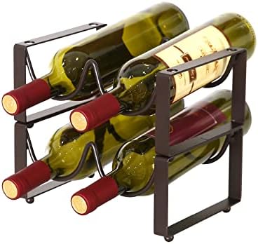 GANYKQ Freestanding Stackable Wine Rack