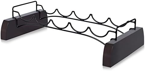 BIRDROCK HOME Stackable Wine Rack Set of 2 Espresso