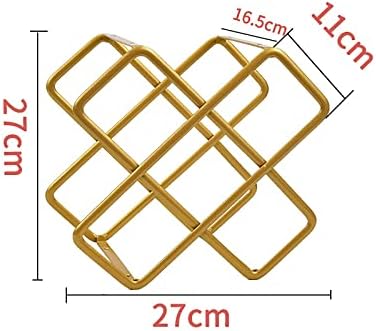 QHCS Modern Aluminum Wine Rack 5 Bottles
