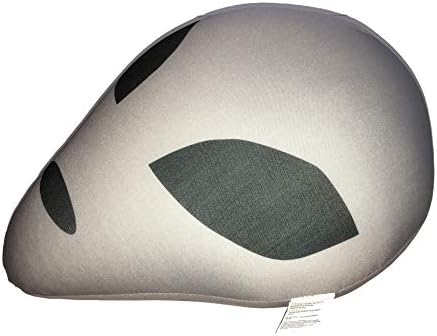 Grey Alien Head Microbead Pillow Combo Pack 2