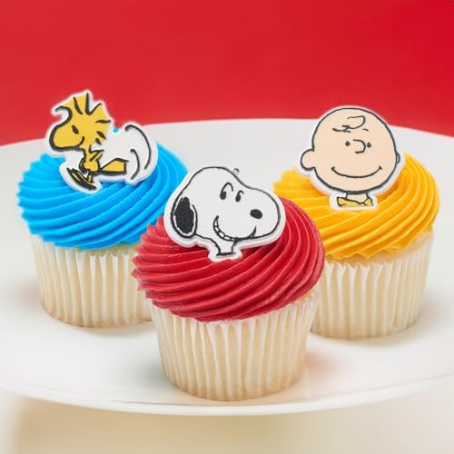 DecoPac Peanuts Characters Cupcake Rings - 24 Pack