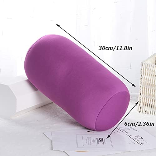 2Pcs Microbead Neck Roll Pillow - Black and Purple