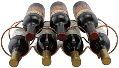 Dependable Industries Rose Gold Wine Rack - 7 Bottle Capacity