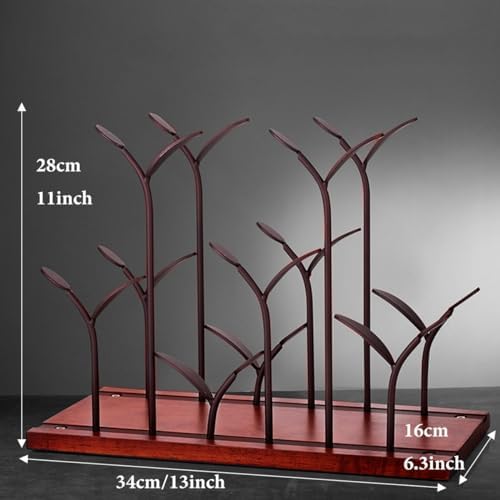 GIZNXBA Metal Wine Rack 6-Bottle Display Stand