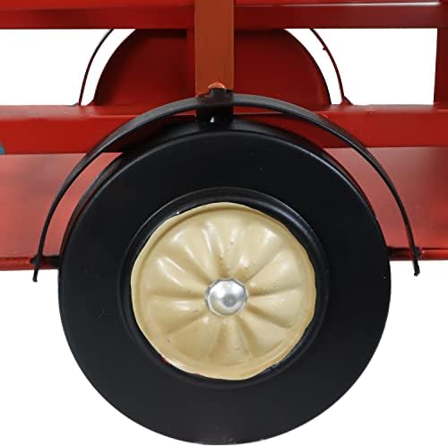 Sunnydaze Rustic Red Truck Wine Rack - Holds 4 Bottles