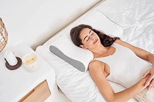 ComfyCozy Luxury Memory Foam Pillow with Silk Eye Mask