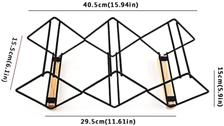 Freestanding Wine Rack for 3 Bottles with Solid Iron Frame