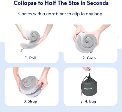C CUSHION LAB Travel Pillow with 360 Face Cradle