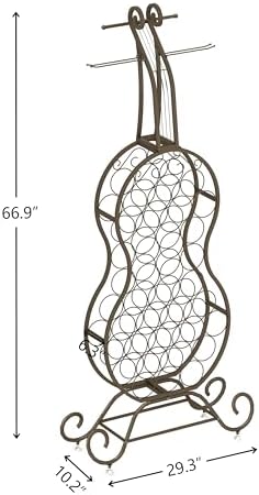 32 Bottles Display Holder Freestanding Wine Rack for Kitchen and Living Room