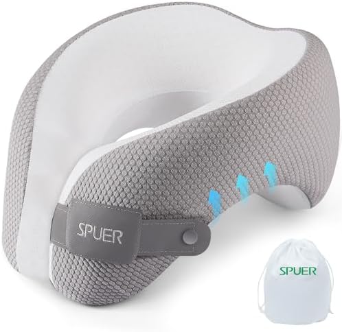SPUER 2in1 Ergonomic Travel Neck Pillow