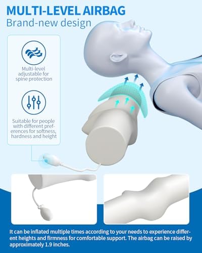Adjustable Cervical Support Pillow for Neck and Shoulder Relief