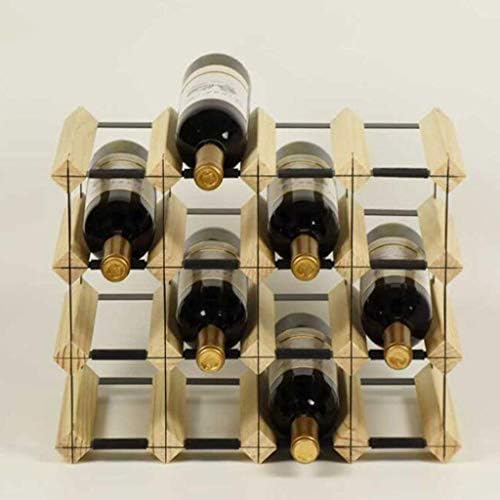 NOBIFT Wooden Wine Rack - 20 Bottle Showcase Display
