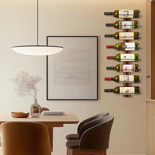 FLstudio Wall Mounted Wine Rack for 8 Bottles