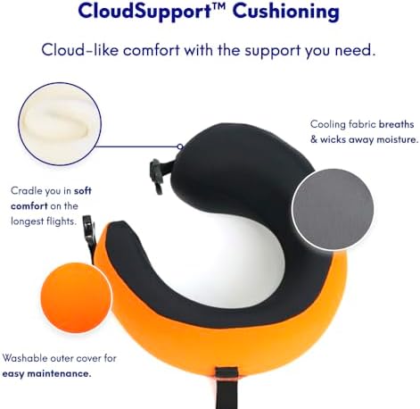 C CUSHION LAB Travel Pillow with 360 Face Cradle