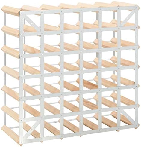 Wooden Wine Rack for 42 Bottles - Modern Rustic Design