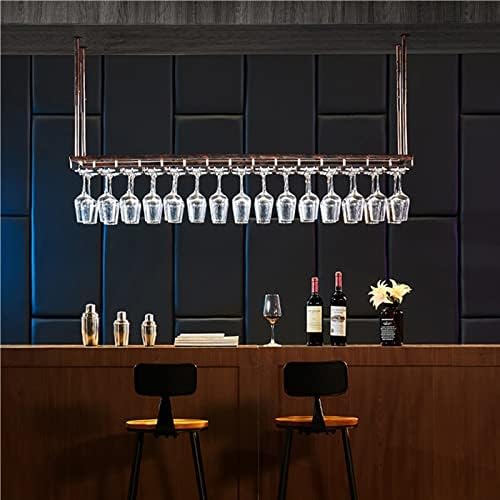XONJEMU Adjustable Iron Ceiling Wine Rack