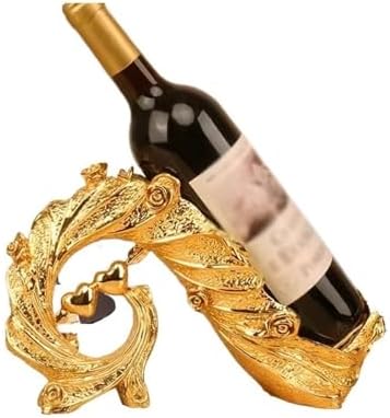 SONGCHAO Gold Peacock Wine Bottle Holder
