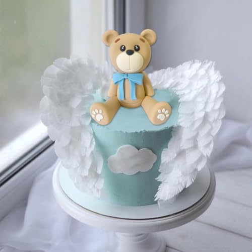 HAVAGDTM 3D Bear Cake Toppers for Baby Shower Birthday Party