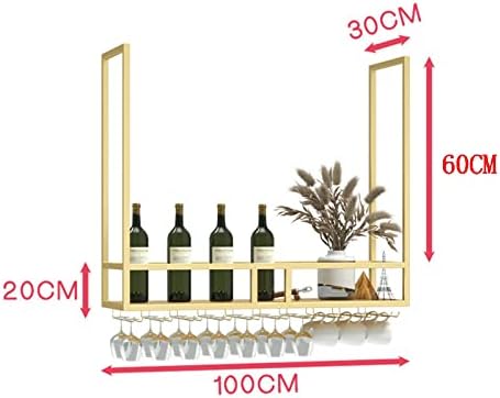Wall-Mounted Wine Rack with Heavy Duty Steel Frame
