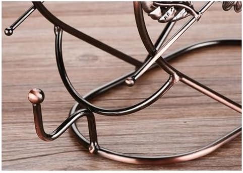 Freestanding Wine Rack in Heart Shape with Bronze Finish