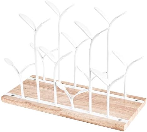 Freestanding Wine Rack for 6 Bottles White Desktop Holder