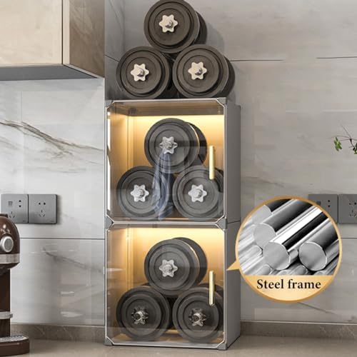 Freestanding Wine Rack with 2 Tiers and Stackable Design White