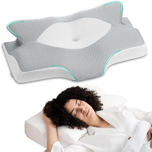 Elviros Cervical Memory Foam Pillow for Neck Shoulder Pain