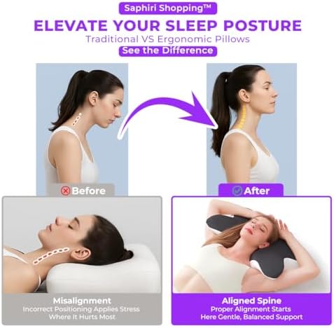 Cervical Neck Support Pillow for Sleep Comfort