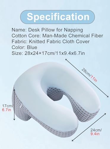 WAHHWF Face Down Pillow with Memory Foam and Removable Cover