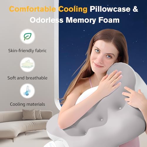 KKN Ergonomic Memory Foam Neck Pillow for Pain Relief