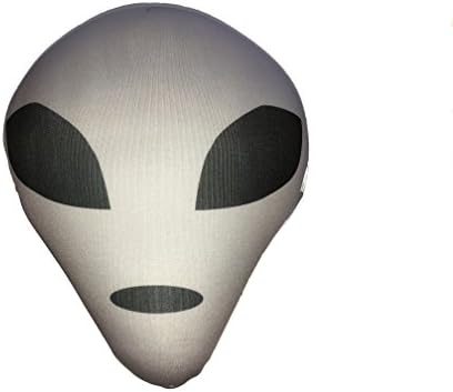 Grey Alien Head Microbead Pillow Combo Pack 2