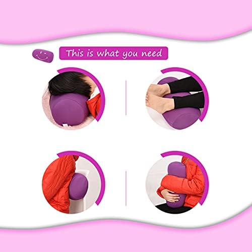 Oceanside Portable Neck Pillow with Microbead Support Purple
